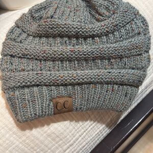 C.C Speckled Knit Beanie - Gray